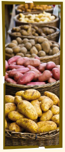 Kartoffeln in Körben